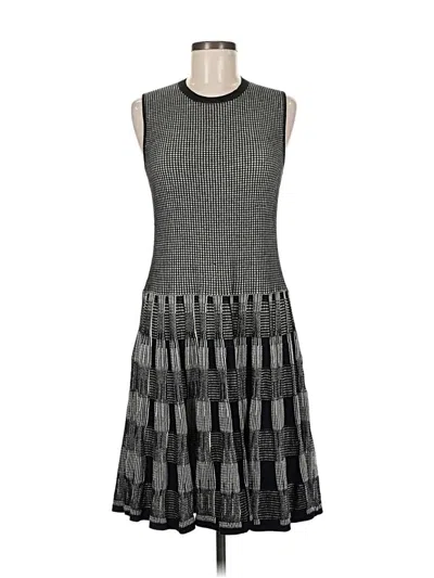 Pre-owned Lela Rose Casual Dress In Gray