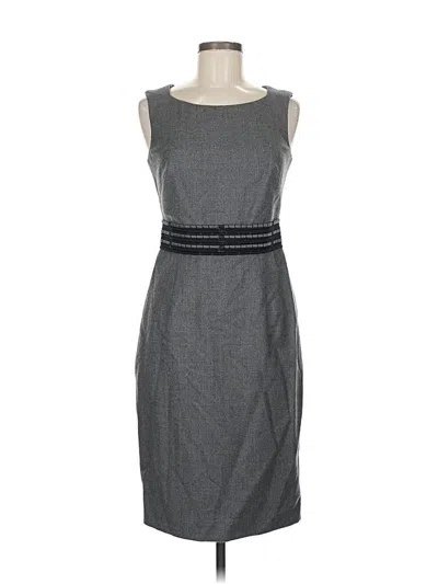Pre-owned Lela Rose Casual Dress In Gray