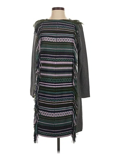 Pre-owned Lela Rose Casual Dress In Gray