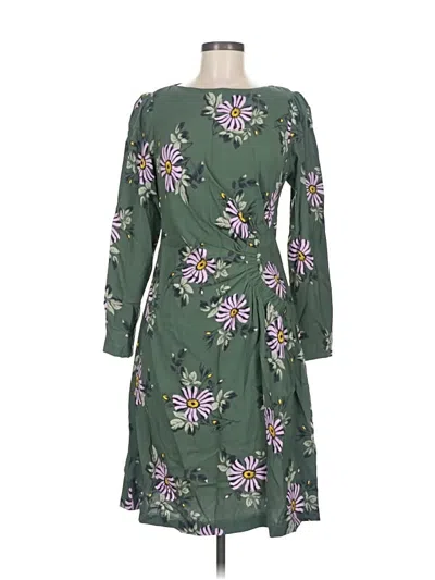 Pre-owned Lela Rose Casual Dress In Green
