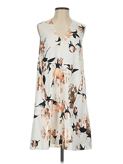 Pre-owned Lela Rose Casual Dress In Ivory