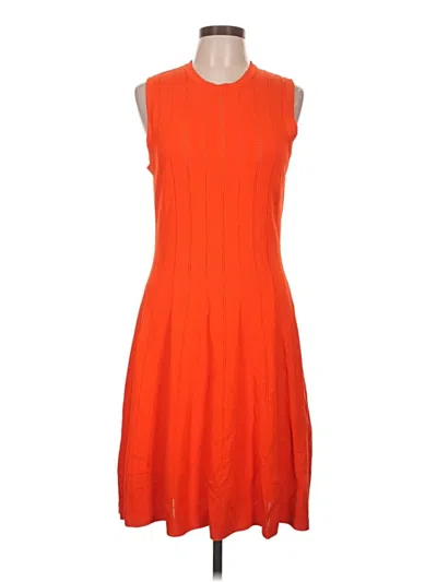Pre-owned Lela Rose Casual Dress In Orange