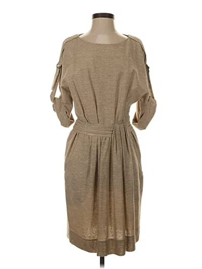 Pre-owned Lela Rose Casual Dress In Tan