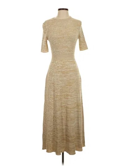 Pre-owned Lela Rose Casual Dress In Tan