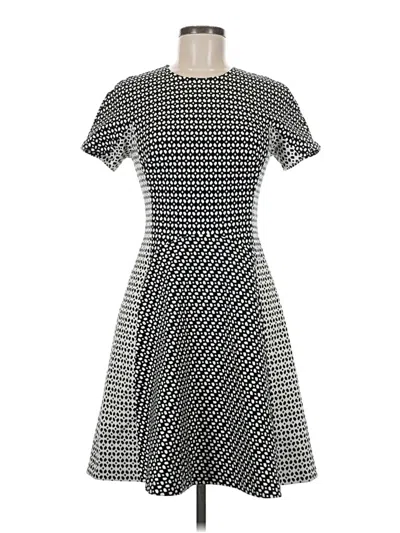 Pre-owned Lela Rose Casual Dress In White