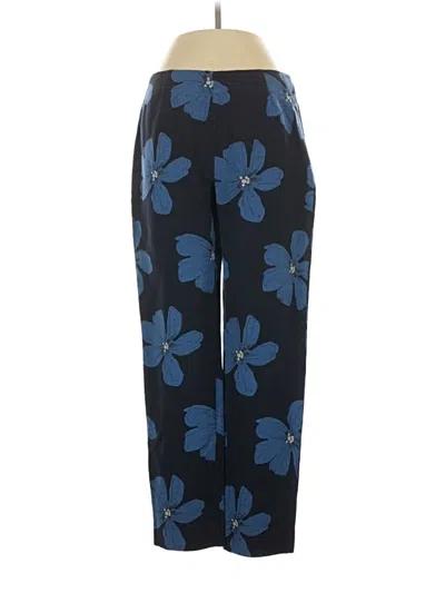 Pre-owned Lela Rose Casual Pants In Blue