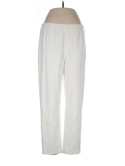 Pre-owned Lela Rose Casual Pants In Ivory