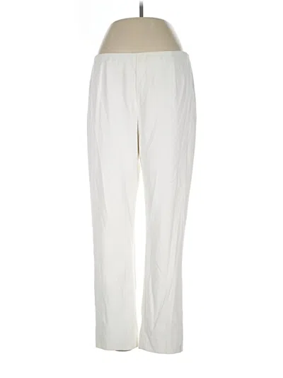 Pre-owned Lela Rose Casual Pants In Ivory