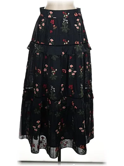 Pre-owned Lela Rose Casual Skirt In Black