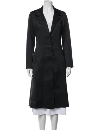 Pre-owned Lela Rose Coat In Black