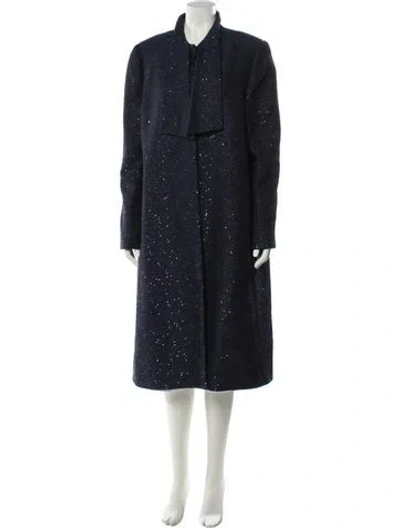 Pre-owned Lela Rose Coat In Blue