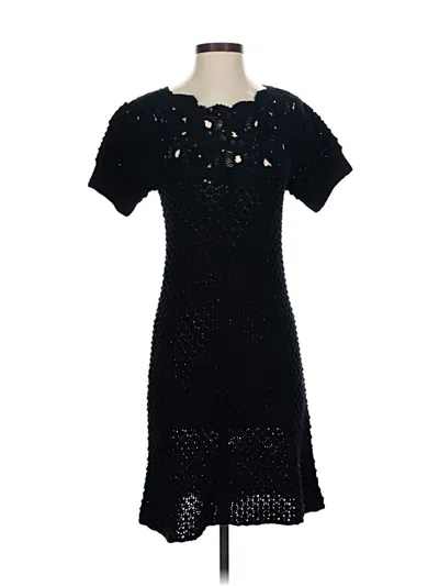 Pre-owned Lela Rose Cocktail Dress In Black