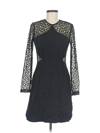 Pre-owned Lela Rose Cocktail Dress In Black