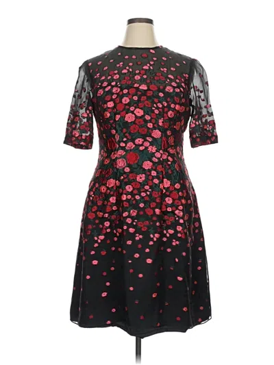 Pre-owned Lela Rose Cocktail Dress In Black