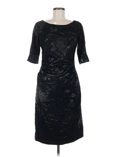 Pre-owned Lela Rose Cocktail Dress In Black