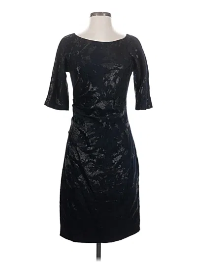 Pre-owned Lela Rose Cocktail Dress In Black