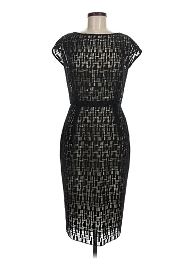 Pre-owned Lela Rose Cocktail Dress In Black