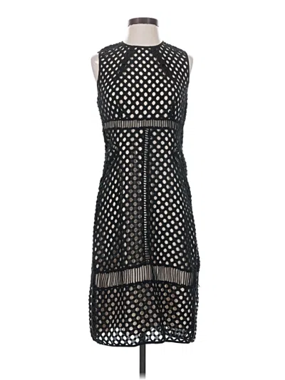 Pre-owned Lela Rose Cocktail Dress In Black