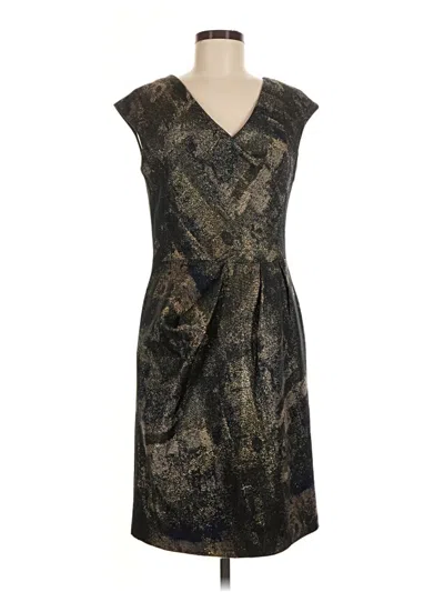 Pre-owned Lela Rose Cocktail Dress In Black