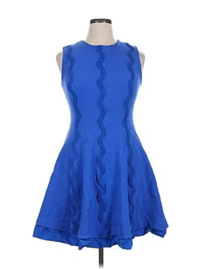 Pre-owned Lela Rose Cocktail Dress In Blue