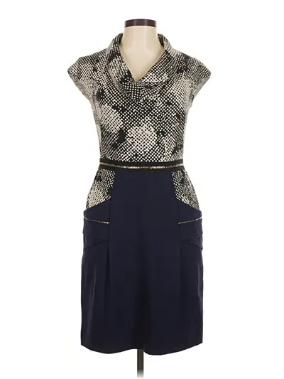 Pre-owned Lela Rose Cocktail Dress In Blue