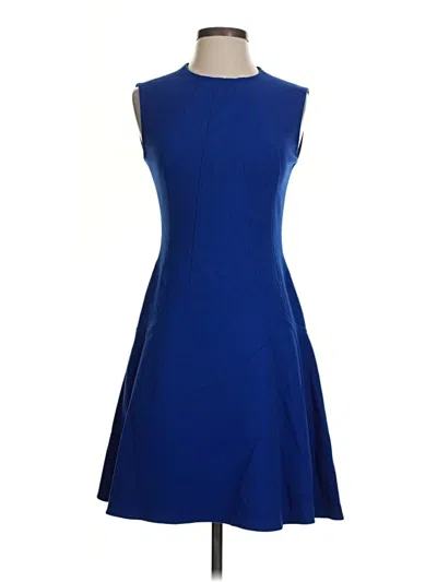 Pre-owned Lela Rose Cocktail Dress In Blue