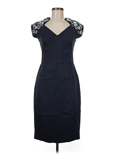 Pre-owned Lela Rose Cocktail Dress In Blue