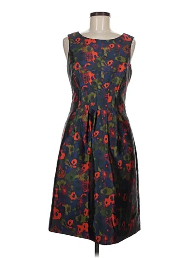 Pre-owned Lela Rose Cocktail Dress In Blue