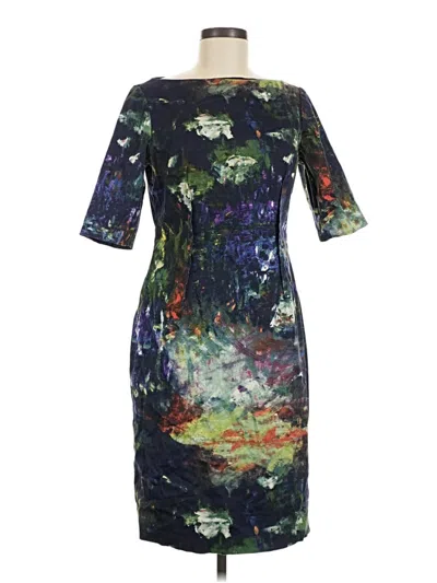 Pre-owned Lela Rose Cocktail Dress In Blue