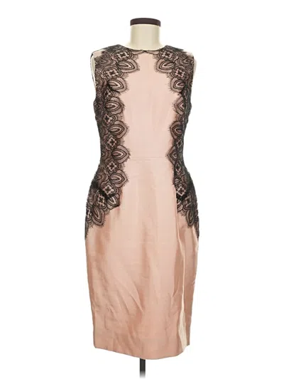 Pre-owned Lela Rose Cocktail Dress In Brown