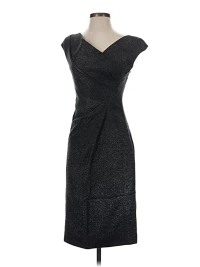 Pre-owned Lela Rose Cocktail Dress In Gray