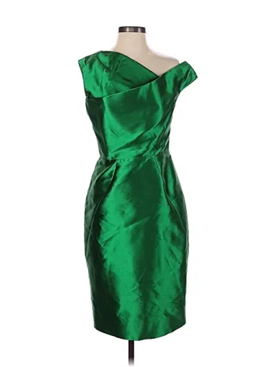 Pre-owned Lela Rose Cocktail Dress In Green