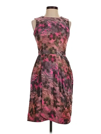 Pre-owned Lela Rose Cocktail Dress In Pink