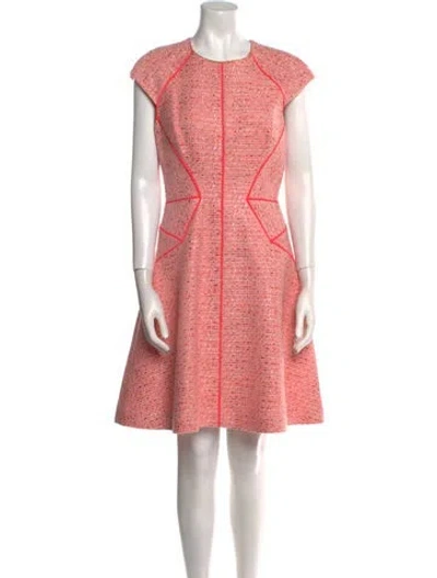 Pre-owned Lela Rose Crew Neck Knee-length Dress