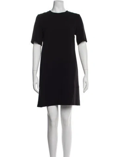 Pre-owned Lela Rose Crew Neck Mini Dress In Purple