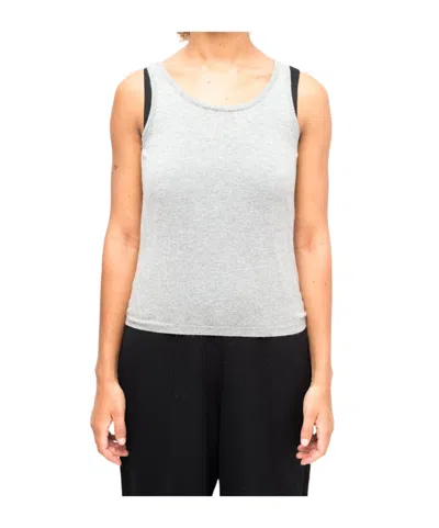 Lela Rose Crew Neck Vest In White