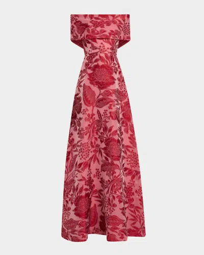 Lela Rose Deedie Gown In Fil Coupe