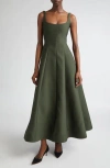 Lela Rose Fit & Flare Midi Dress