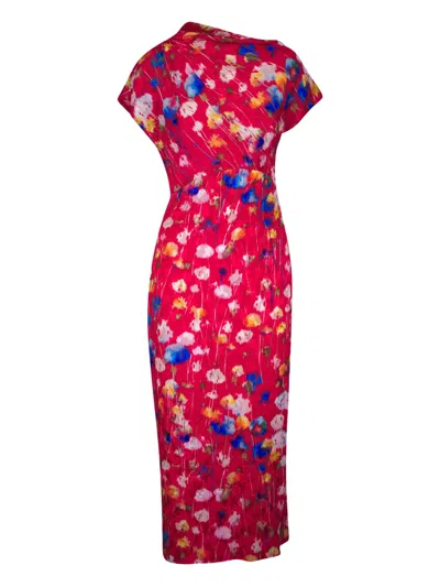 Lela Rose Floral-jacquard Maxi Dres