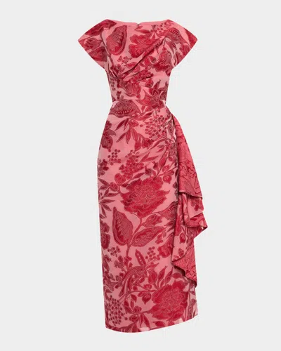 Lela Rose Florence Dress In Fil Coupe