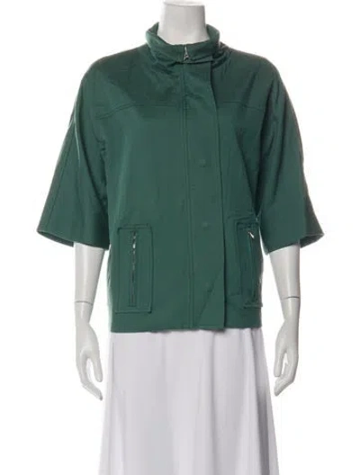 Pre-owned Lela Rose Jacket In Green