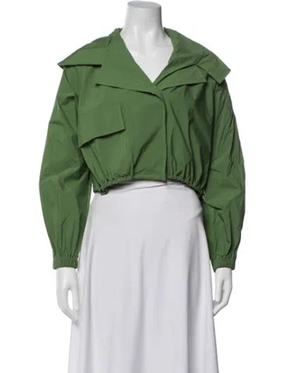 Pre-owned Lela Rose Jacket In Green