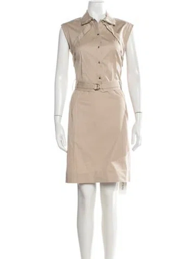 Pre-owned Lela Rose Knee-length Dress In Brown