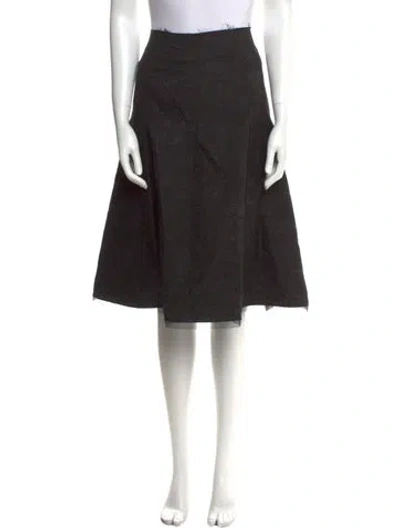 Pre-owned Lela Rose Knee-length Skirt In Black