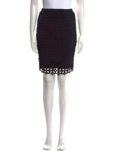 Pre-owned Lela Rose Knee-length Skirt In Black