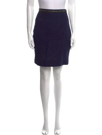 Pre-owned Lela Rose Knee-length Skirt In Blue
