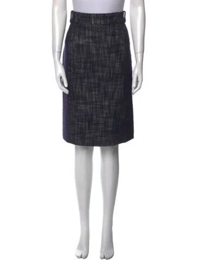 Pre-owned Lela Rose Knee-length Skirt In Blue