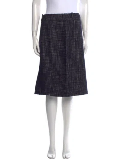 Pre-owned Lela Rose Knee-length Skirt In Blue