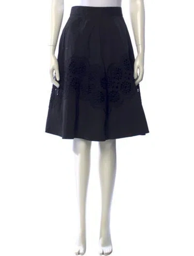 Pre-owned Lela Rose Knee-length Skirt In Blue