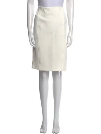 Pre-owned Lela Rose Knee-length Skirt In Neutral